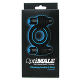 Optimale Vibrating Silicone Double C-Ring in Black