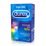 Pleasure Mix Lubricated Latex Condoms in 12 Pack