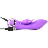 Wild Butterfly Silicone Rechargeable Vibe in Purple