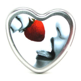 Edible Massage Oil Heart Candle 4.7oz/133g in Strawberry