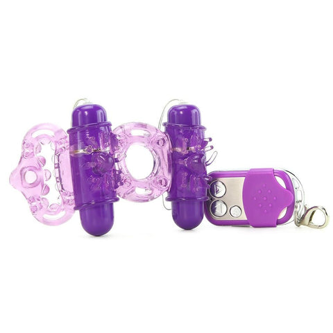 The MachO Maximum Action Remote Cock Ring in Purple