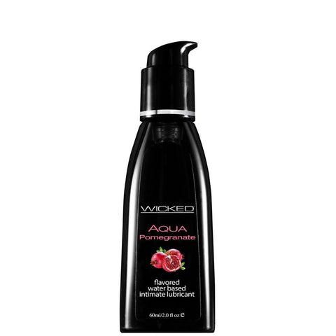 Aqua Pomegranate Flavored Lube in 2oz/60mL