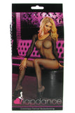 Crotchless Black Fishnet Bodystocking in OS