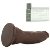 TRUSKYN The Tru Ride Slim 7 Inch Dildo in Chocolate