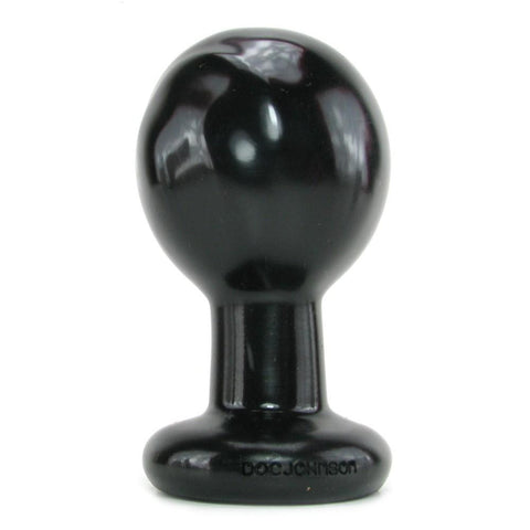 Round Butt Plug Large in Black