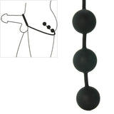 Silicone Cock Ring with 3 Weighted Balls