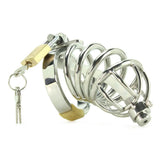 Repressor Locking Chastity Cage & Flexible Urethral Plug