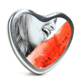 Edible Massage Oil Heart Candle 4.7oz/133g in Watermelon