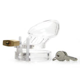 CB-6000S Male Chastity Device Clear in 2 1/2 Inch