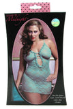 Blue Sweetie Pie Chemise & Thong in OSXL