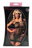 Black Seductress Fishnet Dress in OS