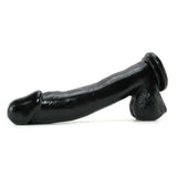 Basix 12 Inch Suction Base Dildo in Black
