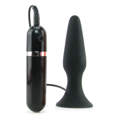 My 1st Silicone Surge Vibrating Butt Plug in Black