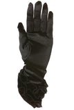 Ruffled Satin Gloves in OS