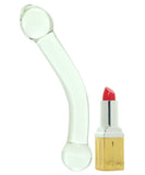 7" Curved G Spot Stimulator Glass Dildo