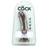 King Cock 8" Dildo in Brown