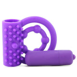 Vibrating Prolong Performance Cock Ring in Purple