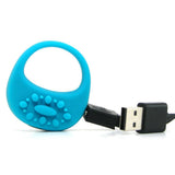 Ela Rechargeable Vibrating Cock Ring in Robins Egg Blue
