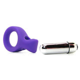 Embrace Lover's Silicone Vibrating Cock Ring in Purple