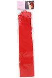 Red Satin Opera Gloves in OS