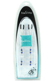 Tweezer Nipple Clamps with Crystal and Blue Faceted Beads