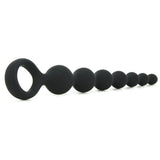 Perles D'Lux Silicone Pleasure Beads Long in Black