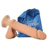 The Realistic 8 Inch Vibrating UR3 Cock in Brown