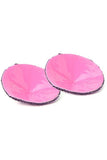 Round Sequin Nipple Covers with Rainbow Beads in Magenta