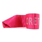 Diamante Bachelorette Sash in Hot Pink