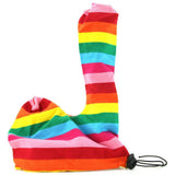 Rainbow Pecker Huggie Cock Sock in Rainbow