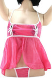 Decadence Peek-A-Boo Babydoll with Thong in OS