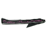 Miss Bachelorette Glow in the Dark Sash in Black