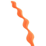 Bum Buddies Silicone Swirl Anal Beads in Orange