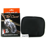 The Curve Male Chastity Device Clear in 3 3/4 Inch
