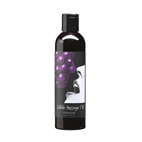 Edible Massage Oil 8oz/236ml in Gushing Grape