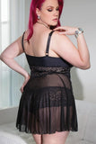 Lace Trimmed Babydoll in 3X/4X
