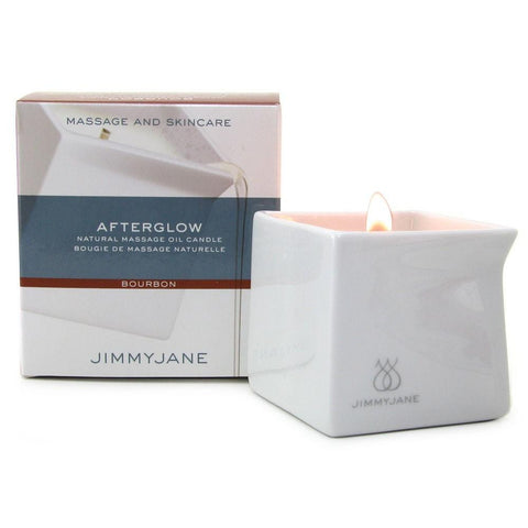Afterglow Natural Massage Oil Candle in Bourbon
