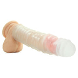 XTend It Ribbed UR3 Penis Extension Kit in Frost