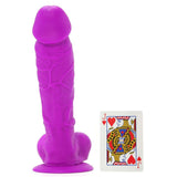 Large Silicone Colours Dildo in Purple