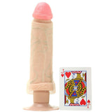 The Realistic 8 Inch Vibrating Cock in White