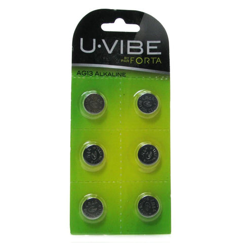 U.Vibe 6 Pack AG13 Alkaline Batteries