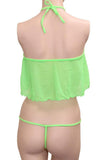 Ruffle Crop Top & Matching G-String in S/M