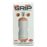 Tight Grip Pussy & Mouth Masturbator in Flesh/White