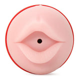 Mega Grip Squeezable Vibrating Mouth Stroker in Red