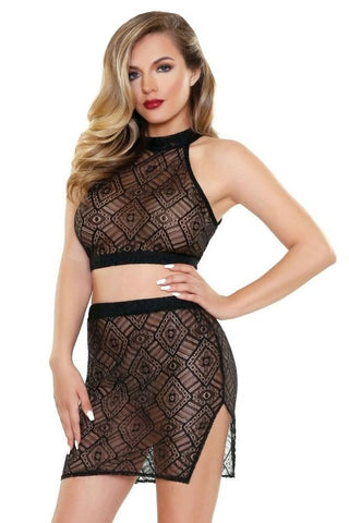 Tia Geo Top & Matching Skirt in M/L