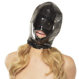 Fetish Fantasy Wet Look Open-Mouth Hood Small in Black