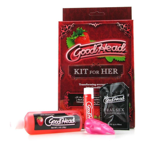 GoodHead Oral Sex Kit for Her in Strawberry