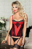 Red Simply Stunning Bustier and Thong in M