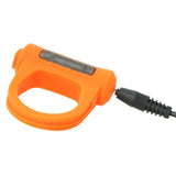 Adam Rechargeable Vibrating Cock Ring in Orange