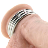 Echo Stainless Steel Triple Cock Ring 1.75 Inch